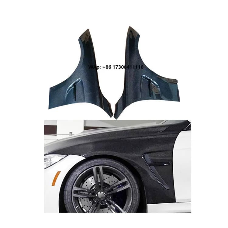 M3 F80 2015-2018   M4 F82 2015-2020 Car Front Side Carbon Fiber Fenders  F80 M3 F82 M4 Carbon Fiber Front Fender