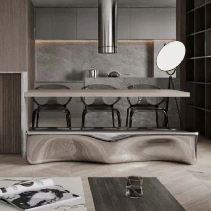Nordic creative design  electroplating bench cobblestone short pier leisure chair clothing store sofa chair low stool