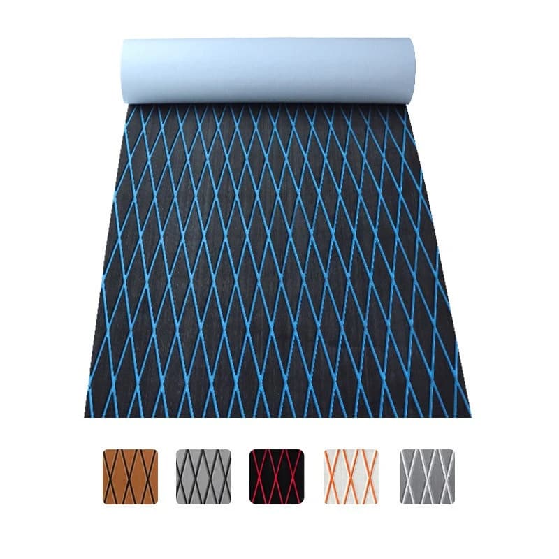 Yacht anti-skid floor paddle anti-skid protective floor mat kayak accessories rhombus teak marine floor mat