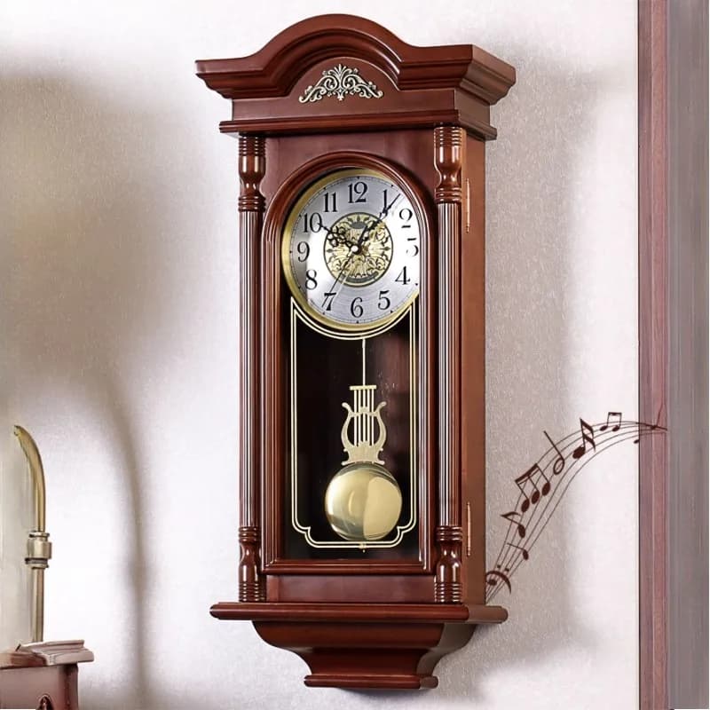 Music Timekeeping Wall Clock Retro Style Creative Decorative Swing Clock household horloge murale géante living room furniture