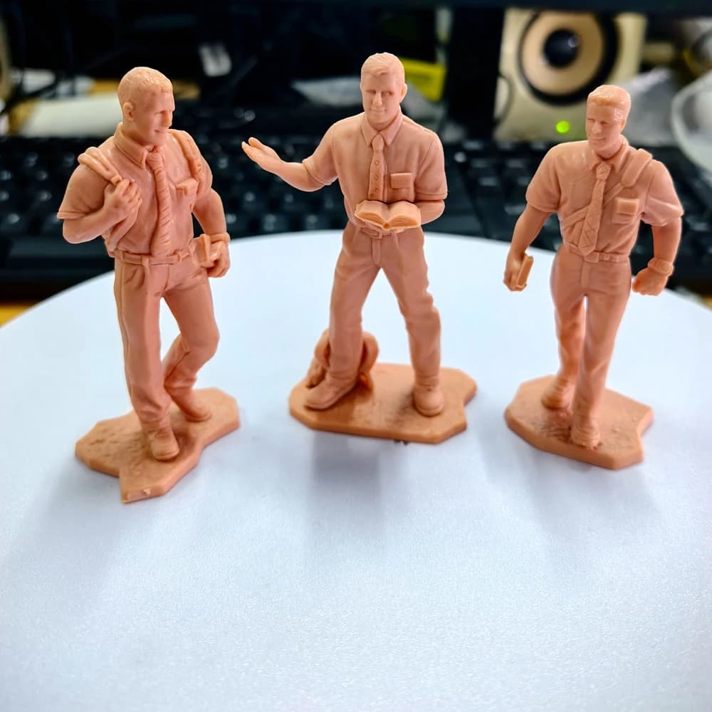 3PCS/SET Scholars Figure Plastic Molds for Bonsai Creative Landscape Garden Decor Indoor Outdoor Courtyard Home Decoration