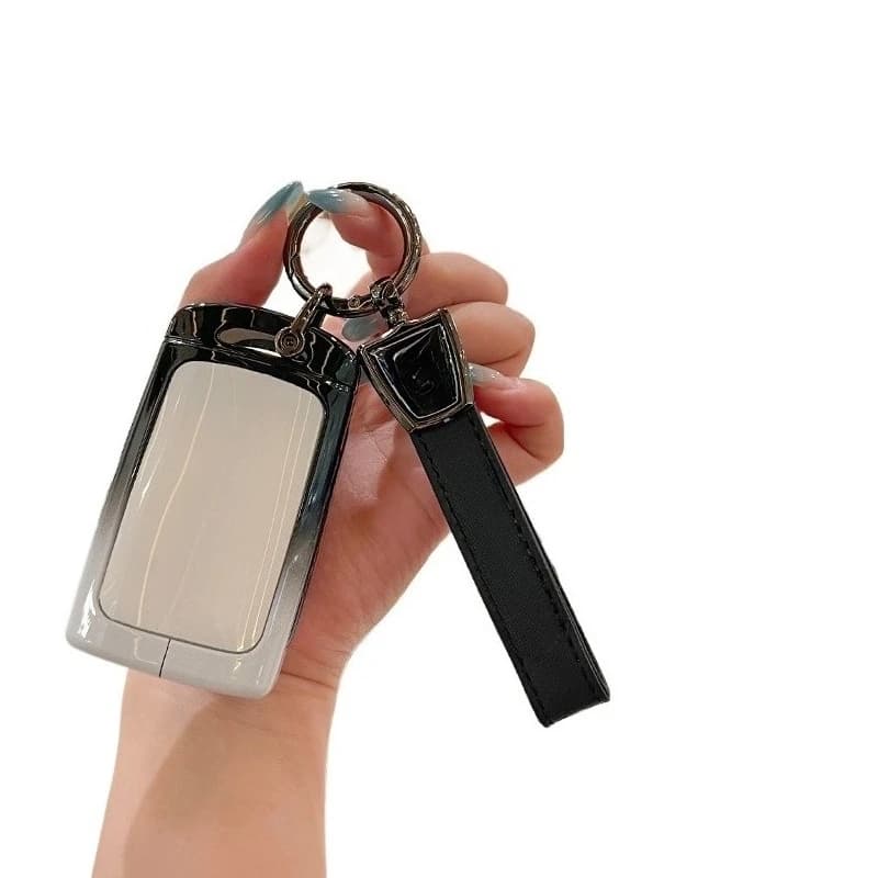 Premium Zinc Alloy Key Cover Case for Mazda 3 Axela/CX-30/CX-5/CX-50 (2024) - Protective Key Fob Shell Key Bag Chain