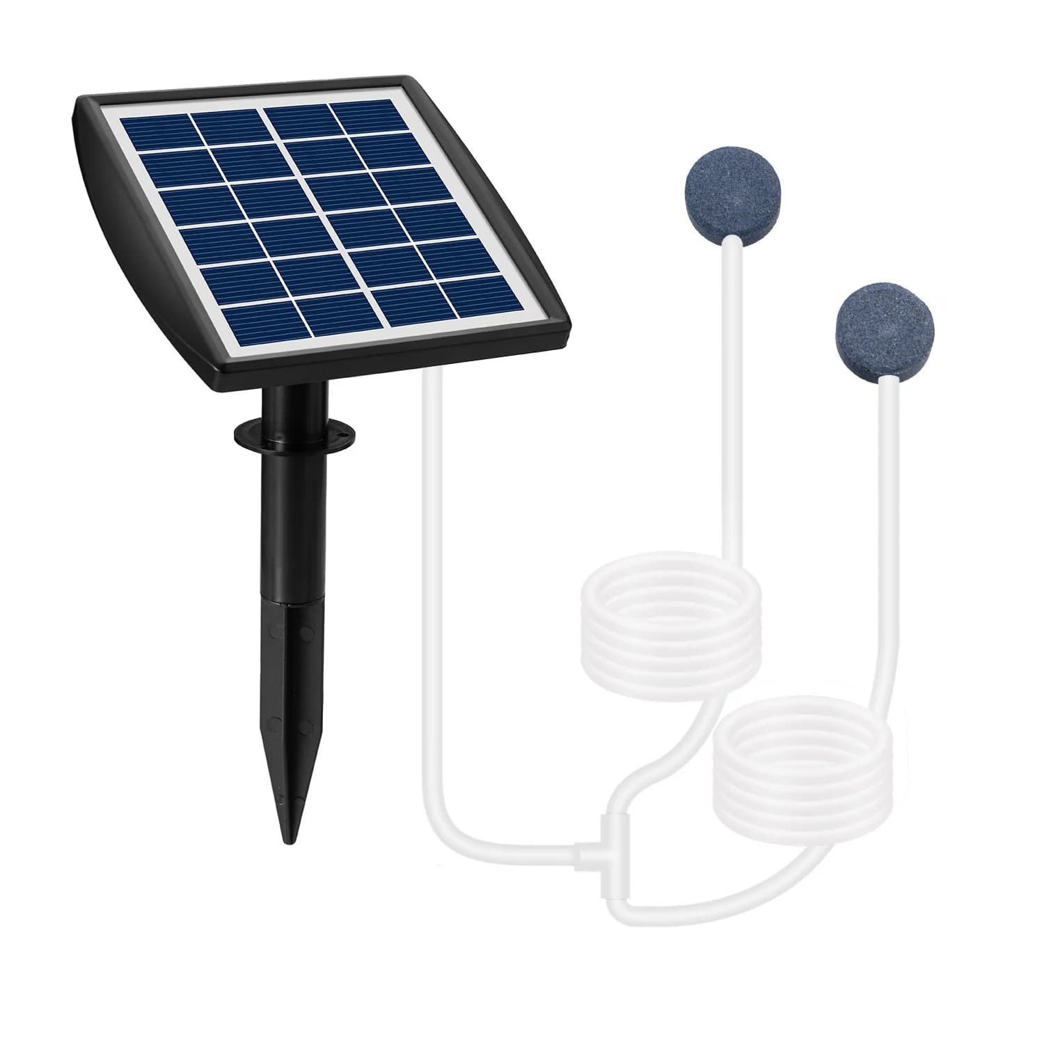 Mini Oxygen-offering Kit Solar Panel Powered Aerator Good for Pet Fish Aquarium Garden Pond  Auto Air Pump