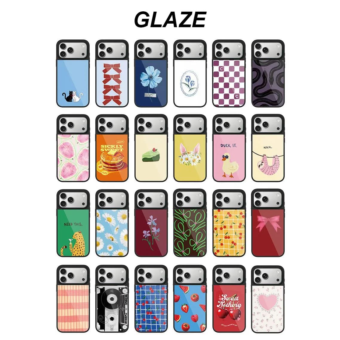 Glaze Glossy Surface Magnetic Phone Case Cover for IPhone 12 13 14 15 16 17 Pro Max Case for IPhone 17 Air