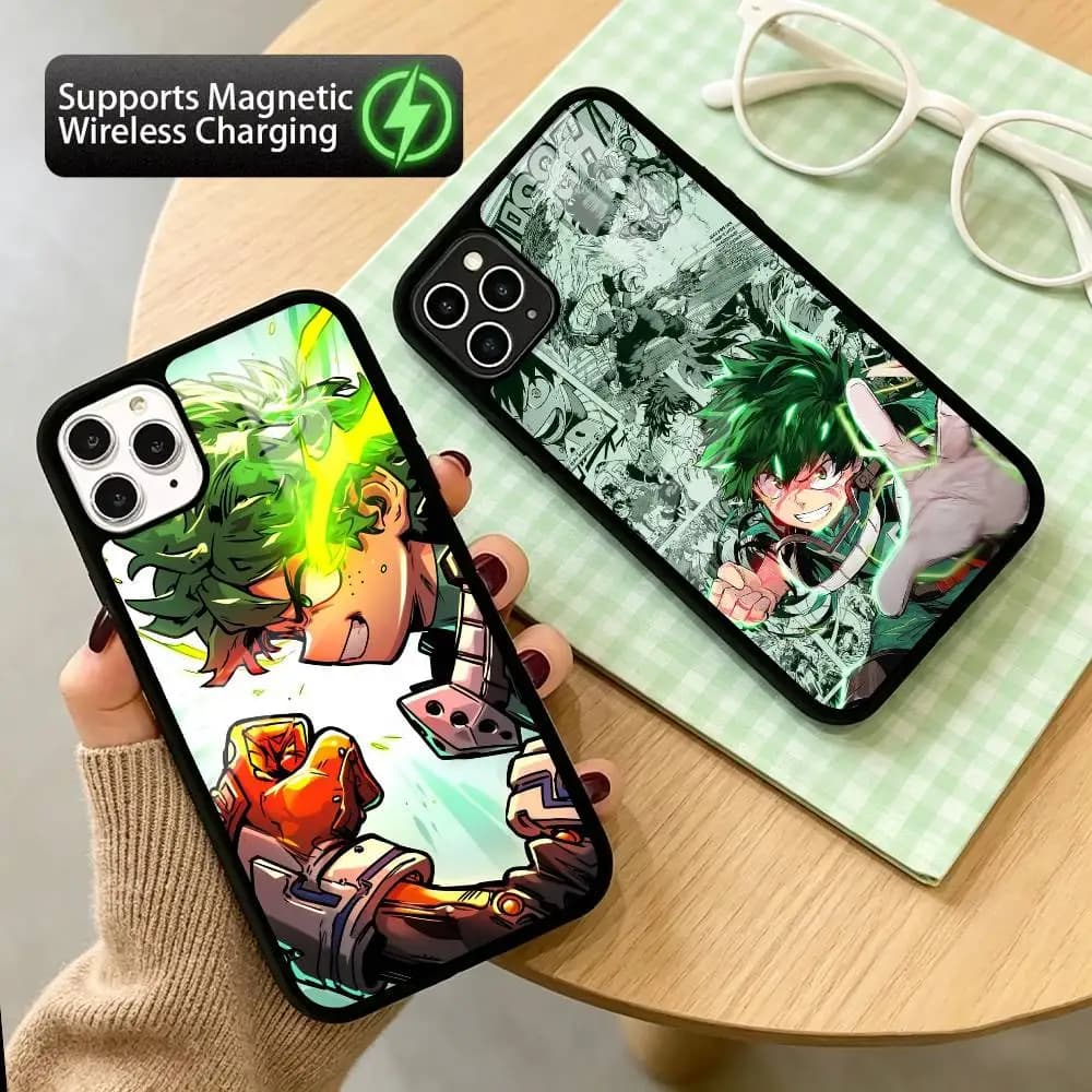Cool My H-Hero A-Academia Phone Case For iPhone17,16,15,14,13,12,11 Plus,Pro Supports Magnetic Wireless Charging