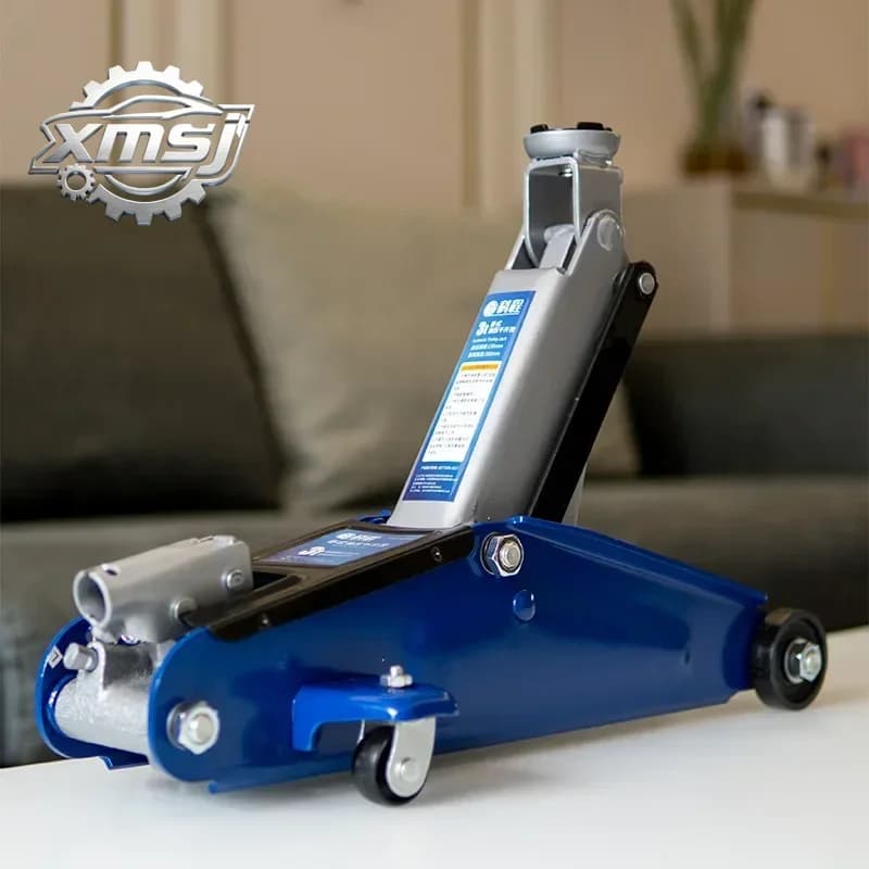 Gato hidráulico horizontal duradero de 2 toneladas para coche, herramienta para cambio de neumáticos, placa de acero engrosada,
