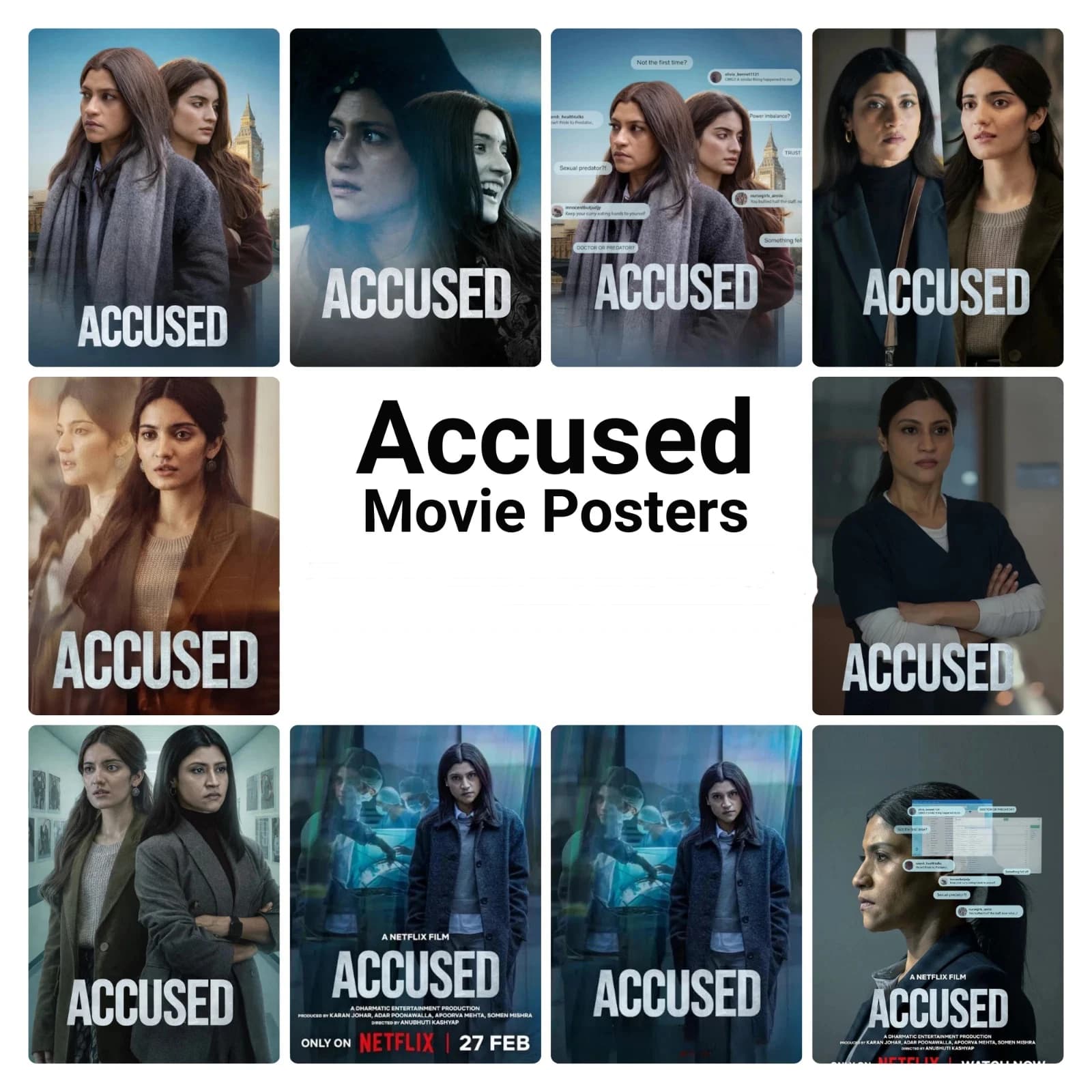 Accused (2026) Movie, Print Art Canvas Poster,Living Room , Home Wall Decor Picture