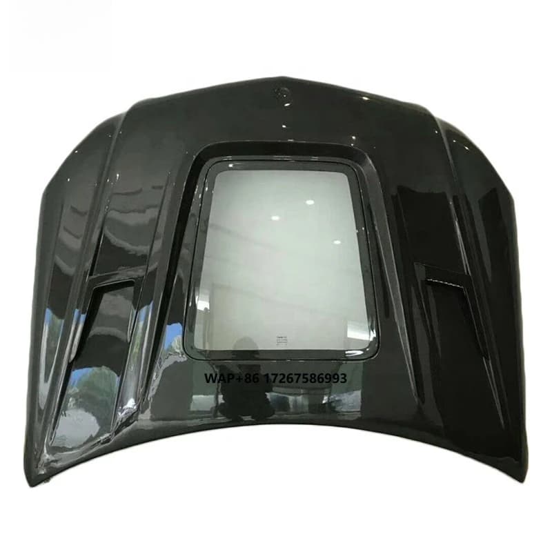 Acrylic Carbon Fiber Front Engine Bonnet Hood for C-Class W205 C63 Sedan Coupe