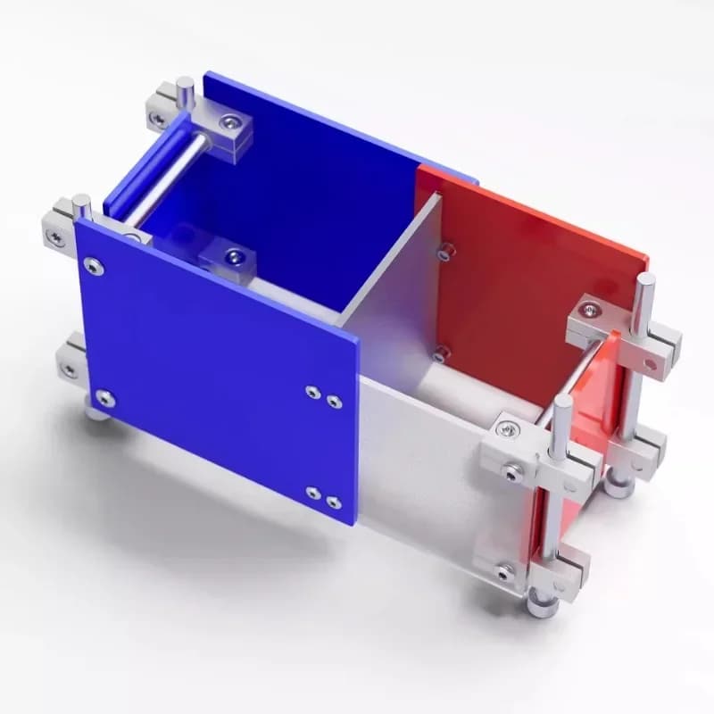 optical axis tissue box, acrylic desktop paper drawing, storage box pen holder, Bauhaus style, pencil case shape