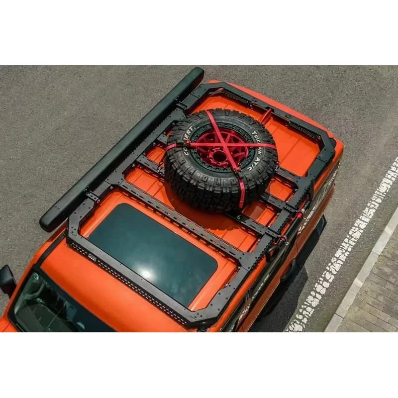 Universal Off Road Pickup Roof Rack, Aluminum Cargo Tray & Luggage