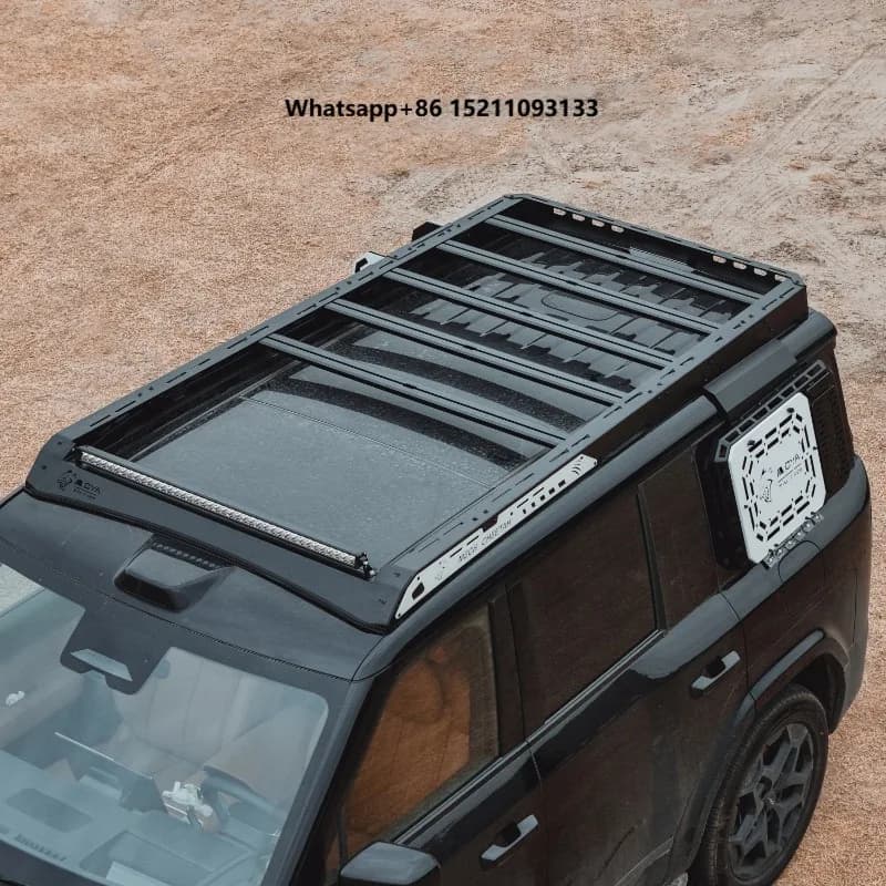 Universal Double Deck Roof Top Cargo Platform Manganese Steel Luggage Carrier Rack for SUV Outdoor Adventure