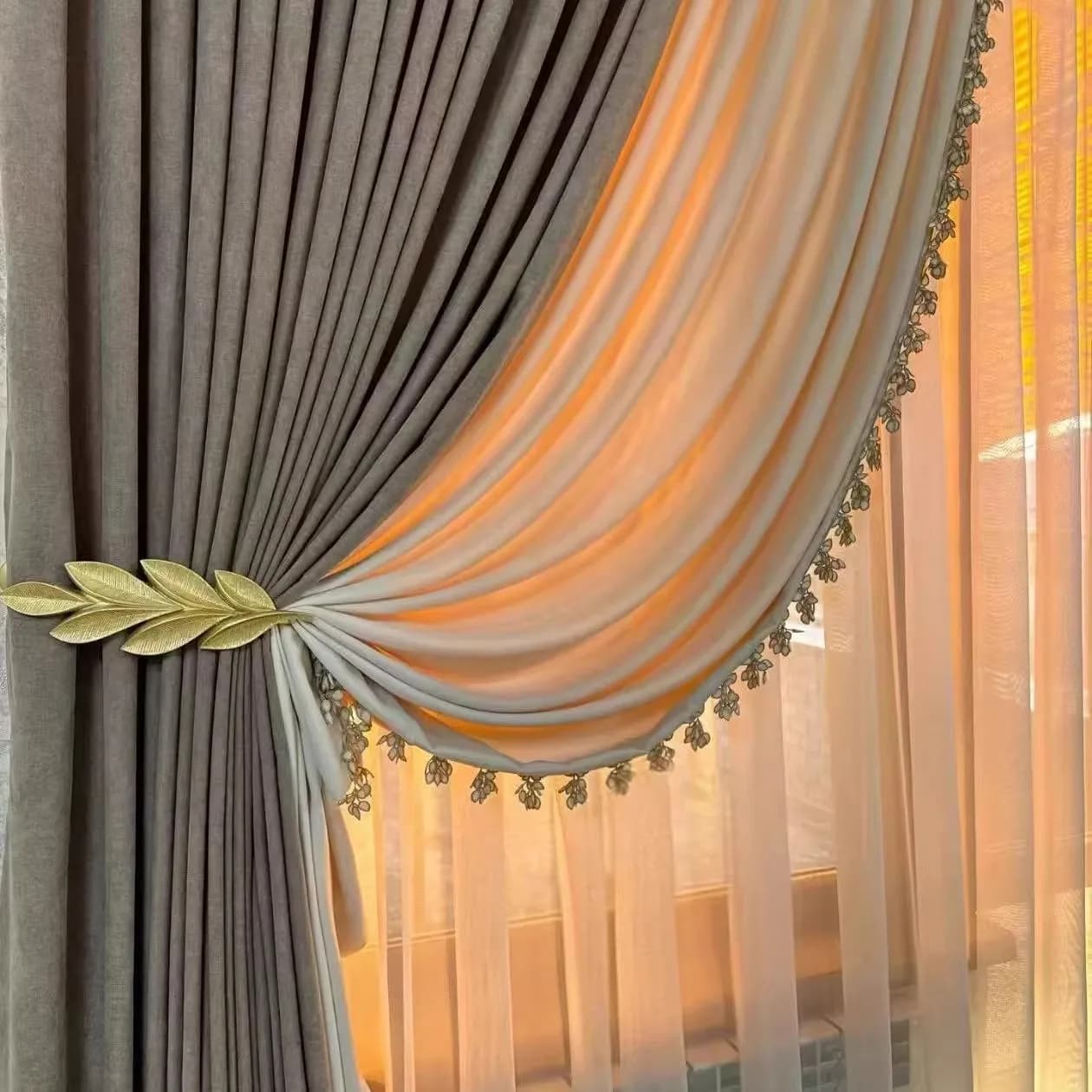 2pcs/set Curtain Tieback Holder Hooks Tie Backs Bedroom Living Room Curtain Decoration Accessories Holdback Wall Curtain Hooks