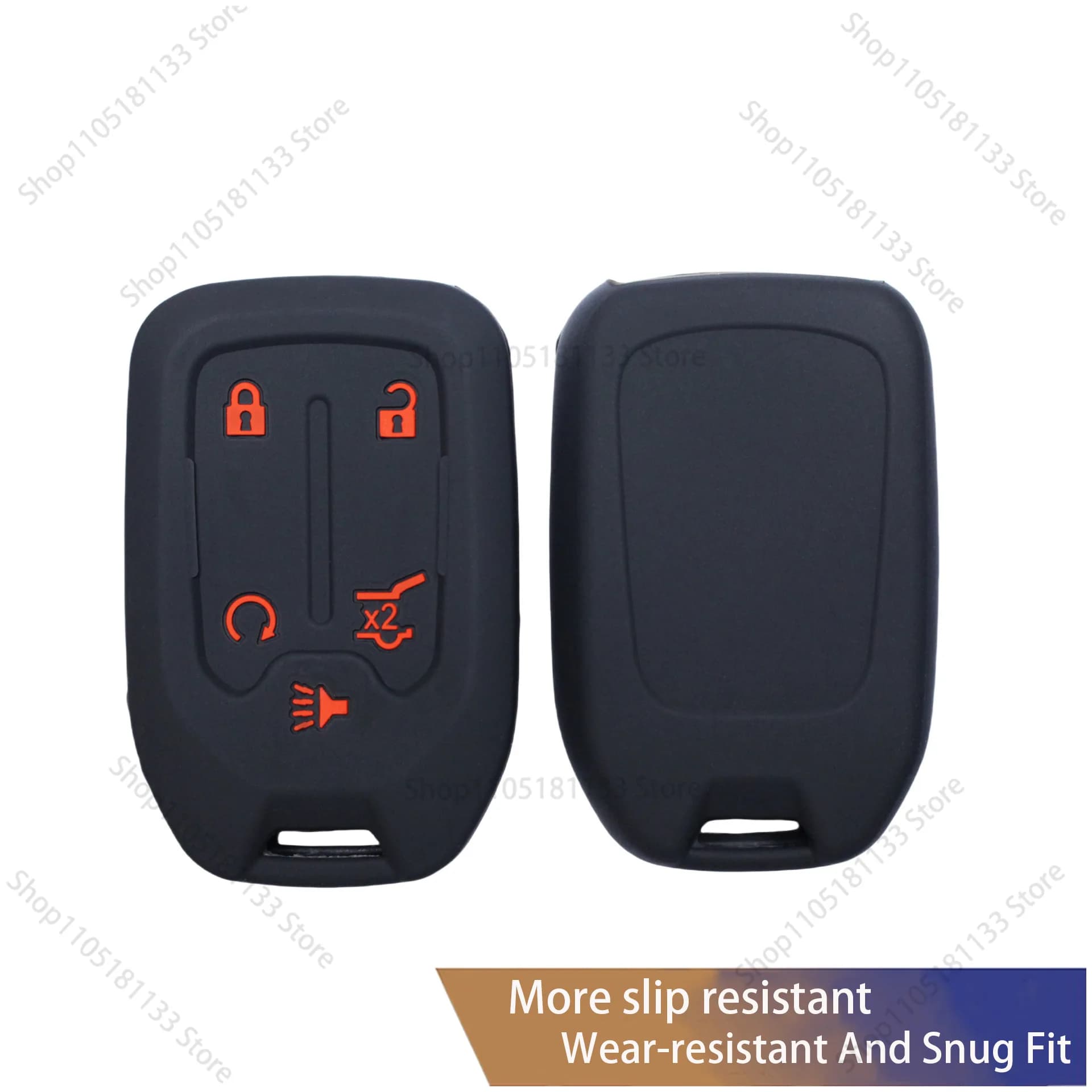 For Chevrolet GMC Sierra 1500 2500HD 3500HD Truck Key Cover Silicone Protective Case Anti Scratch Shockproof Car Key Fob