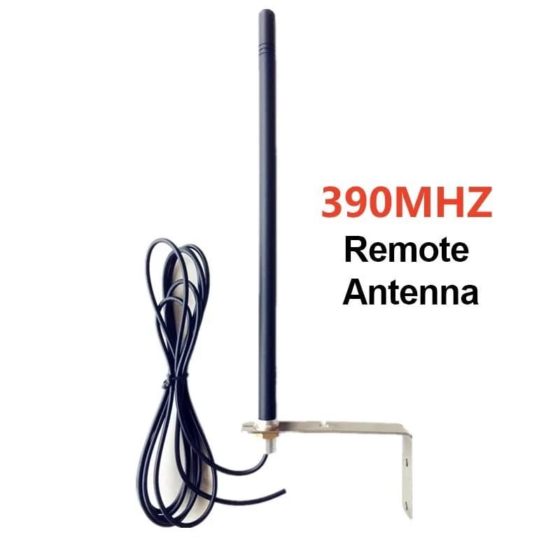 390MHz Wireless Receiver With Universal Antenna Garage Door Switch Controller Remote Signal Booster Accessory