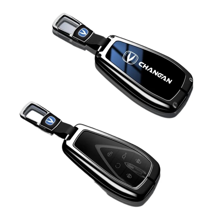 Zinc Alloy Key Cover Case for Changan CS75PLUS / CS55 / UNI-V / UNI-K / UNI-T / EADO / X5 / X7 Plus (2023) - Key Fob Shell