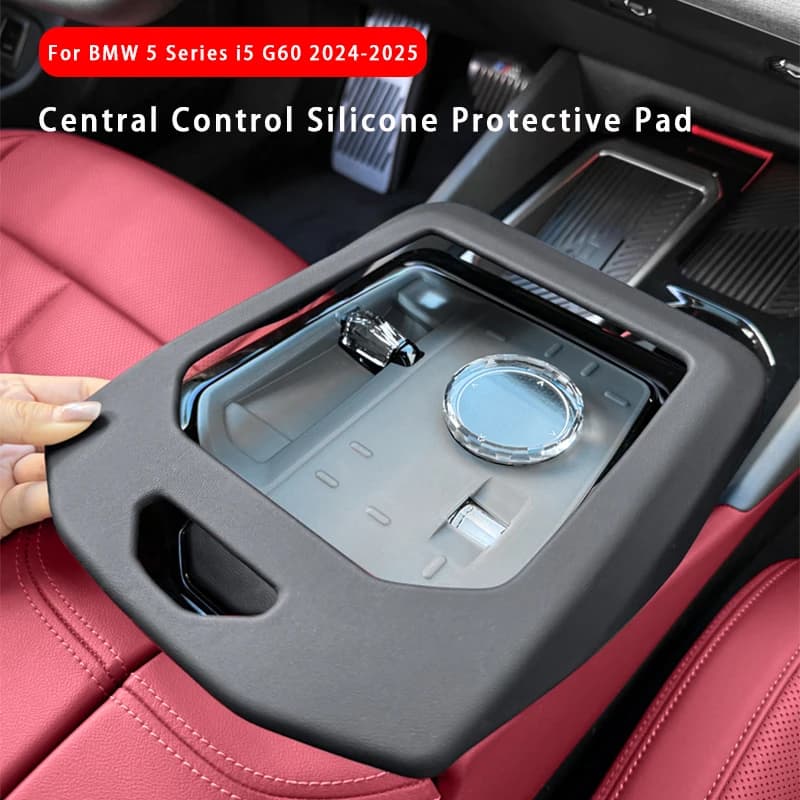 Car Central Control Gear Shift Button Panel Cover Anti-Scratch Protect Pad Interior Accessories For BMW 5 Series i5 G60 2024+