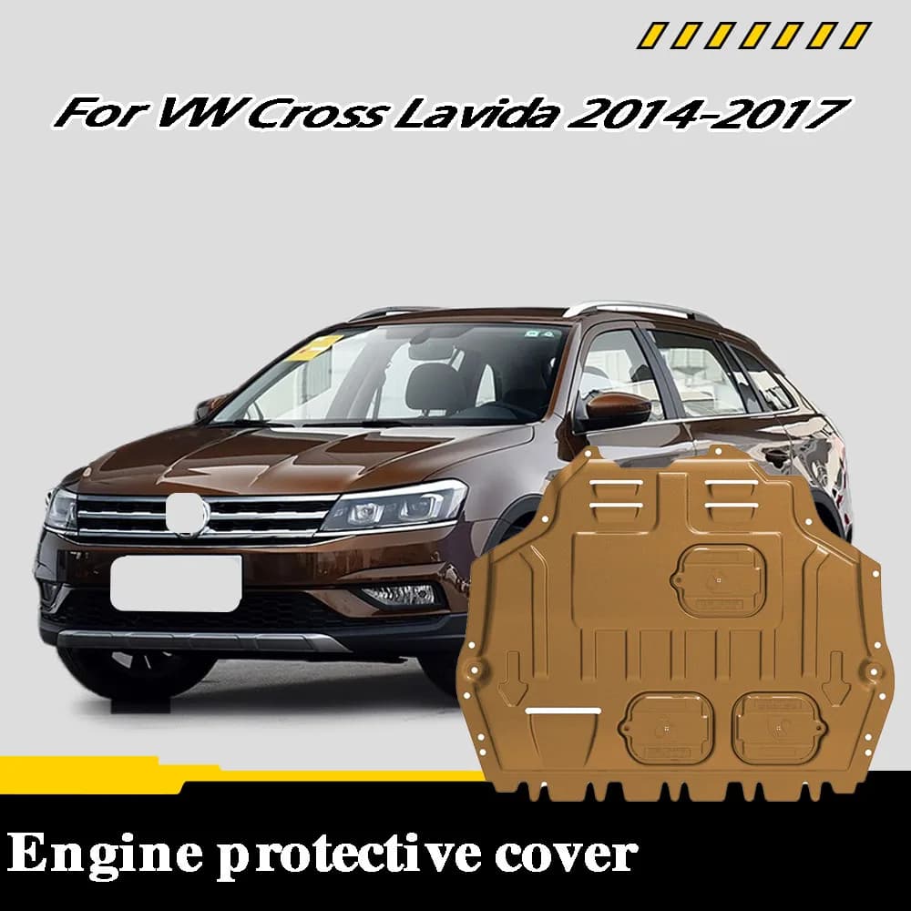 Car Accessories Under Engine Guard Mudguard Board Splash Shield Mud Fender Plate Panel For VW Cross Lavida 2014-2017 1.4T