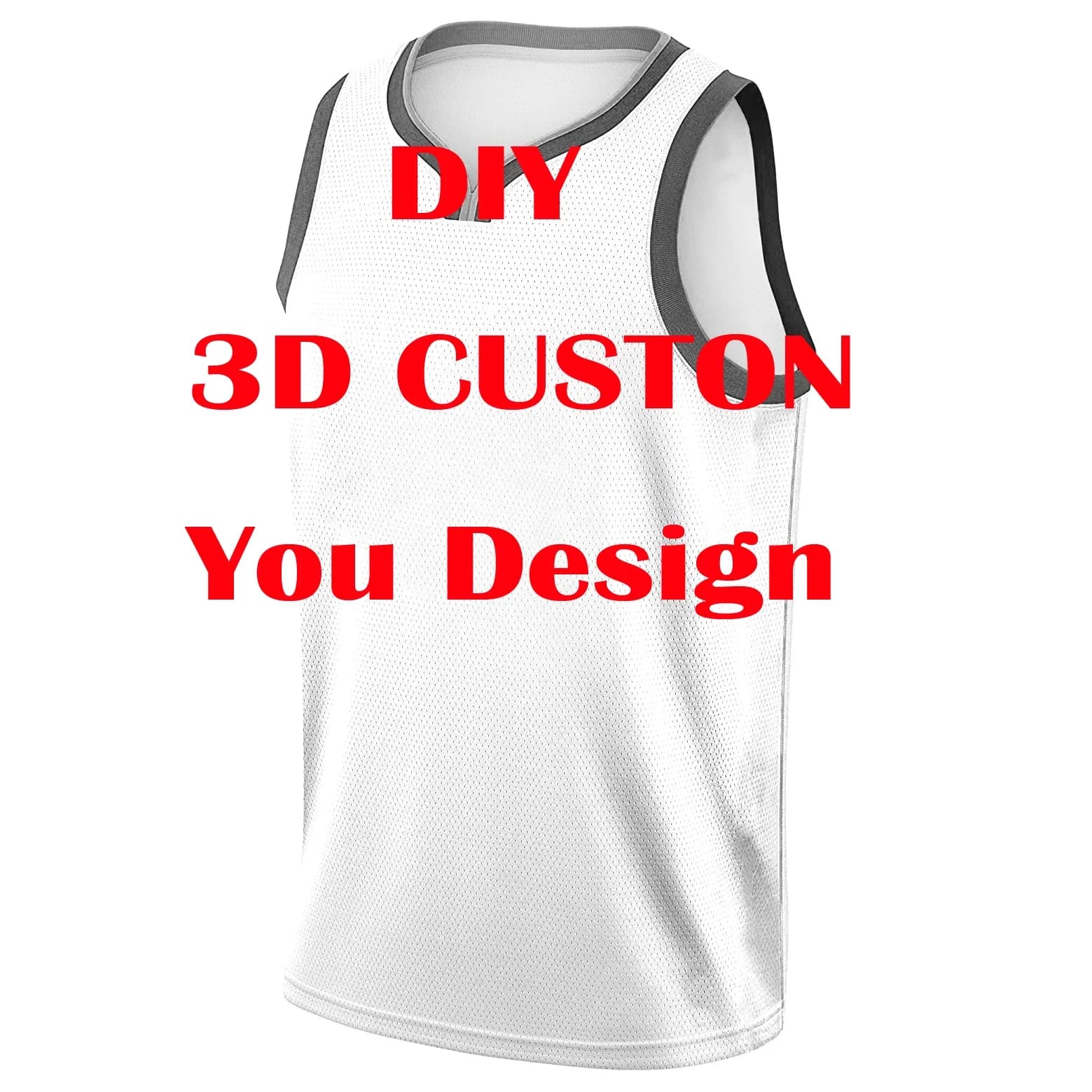 DIY Custom Design Basketball Jersey 3D Print Team Name Number Vest Game Practice Clothes Adult/Youth