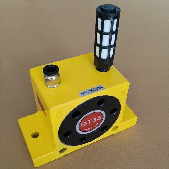Industrial Pneumatic Air Vibrators GT36 Series Turbine Vibrator for Construction Printing Shops Hopper Bin Silo Application