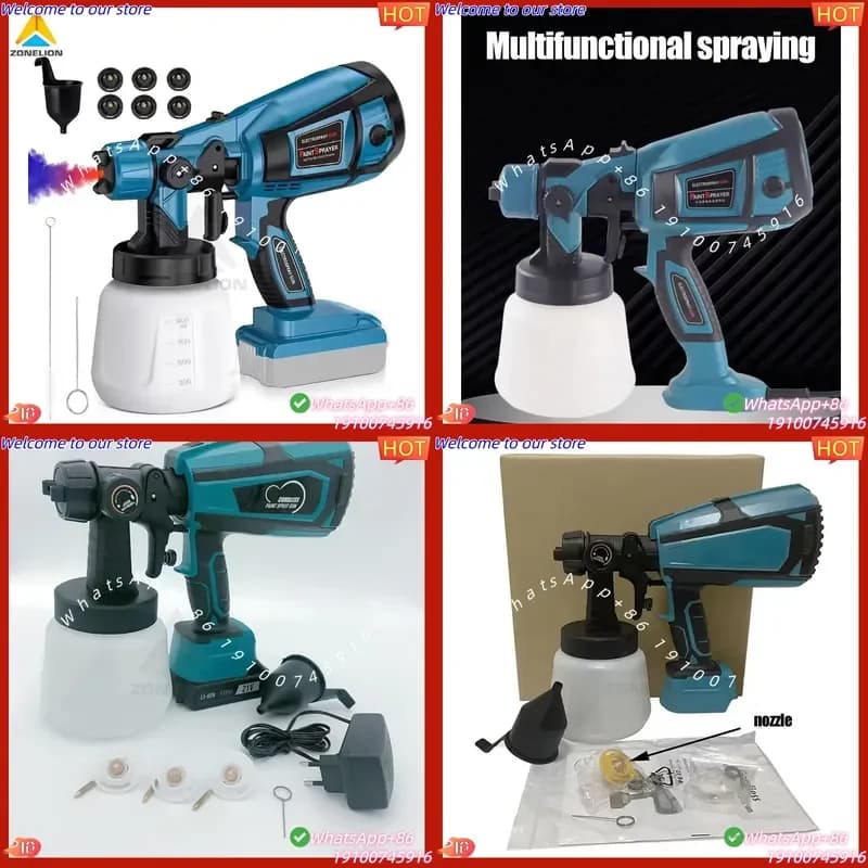 CE Certificate High Capacity Container Easy to Clean 4 Nozzles and 3 Patterns for House Home Furniture Cabinets Fence Door