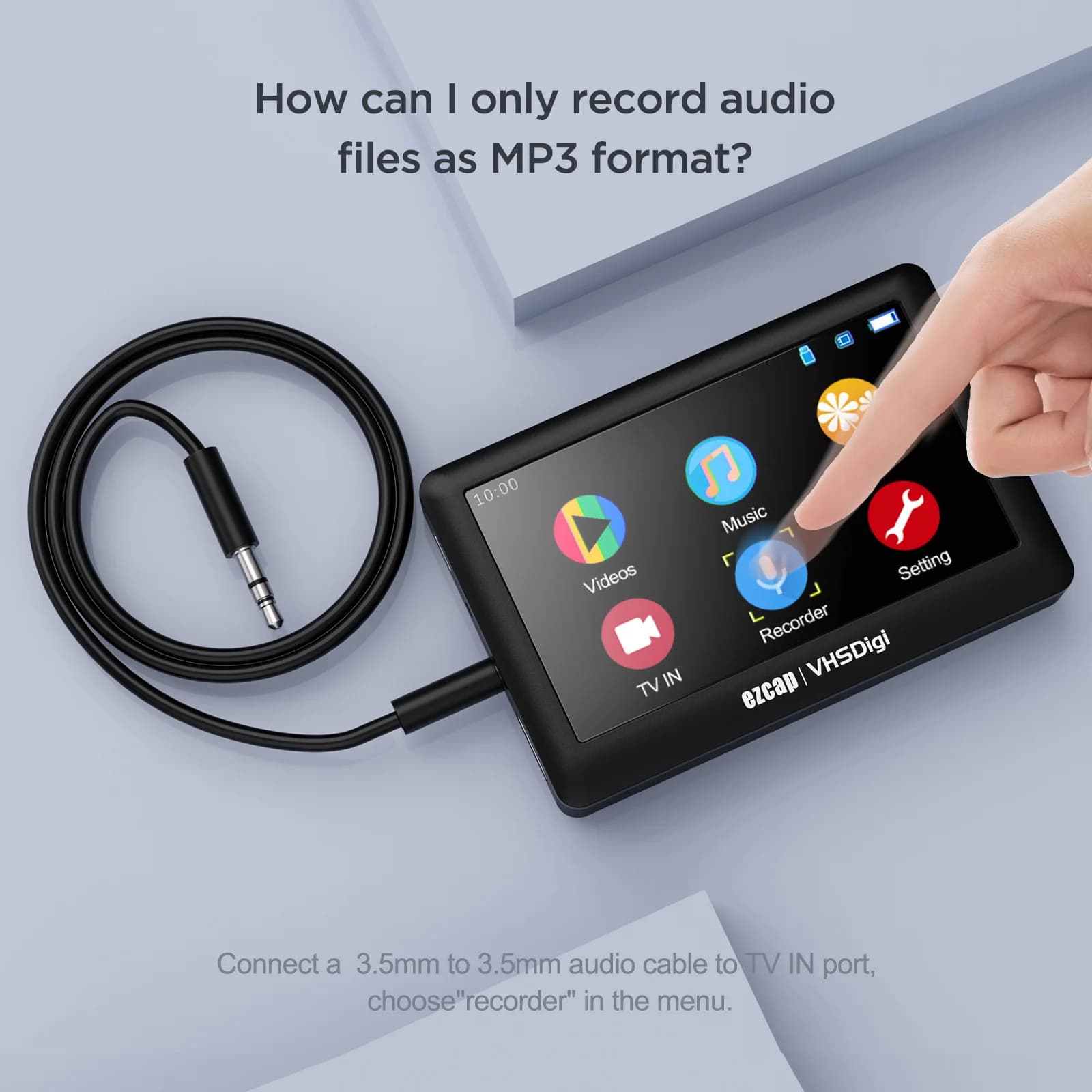 HDMI Video Capture Card 4.3-inch Screen AV Recording Box Card Reader Game Streaming Video High Definition