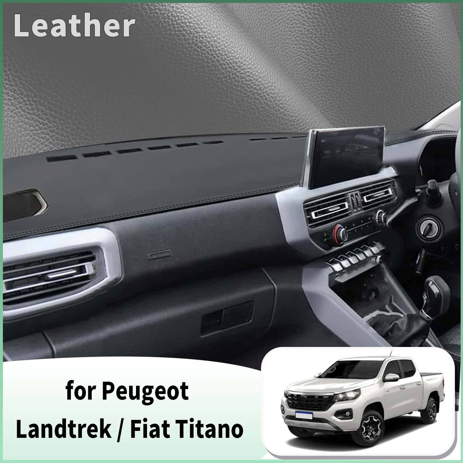 for Peugeot Landtrek Fiat Titano Dash Mat Dashboard Cover Dashmat Universal Anti-Reflection Heat Insulation Sun Protection