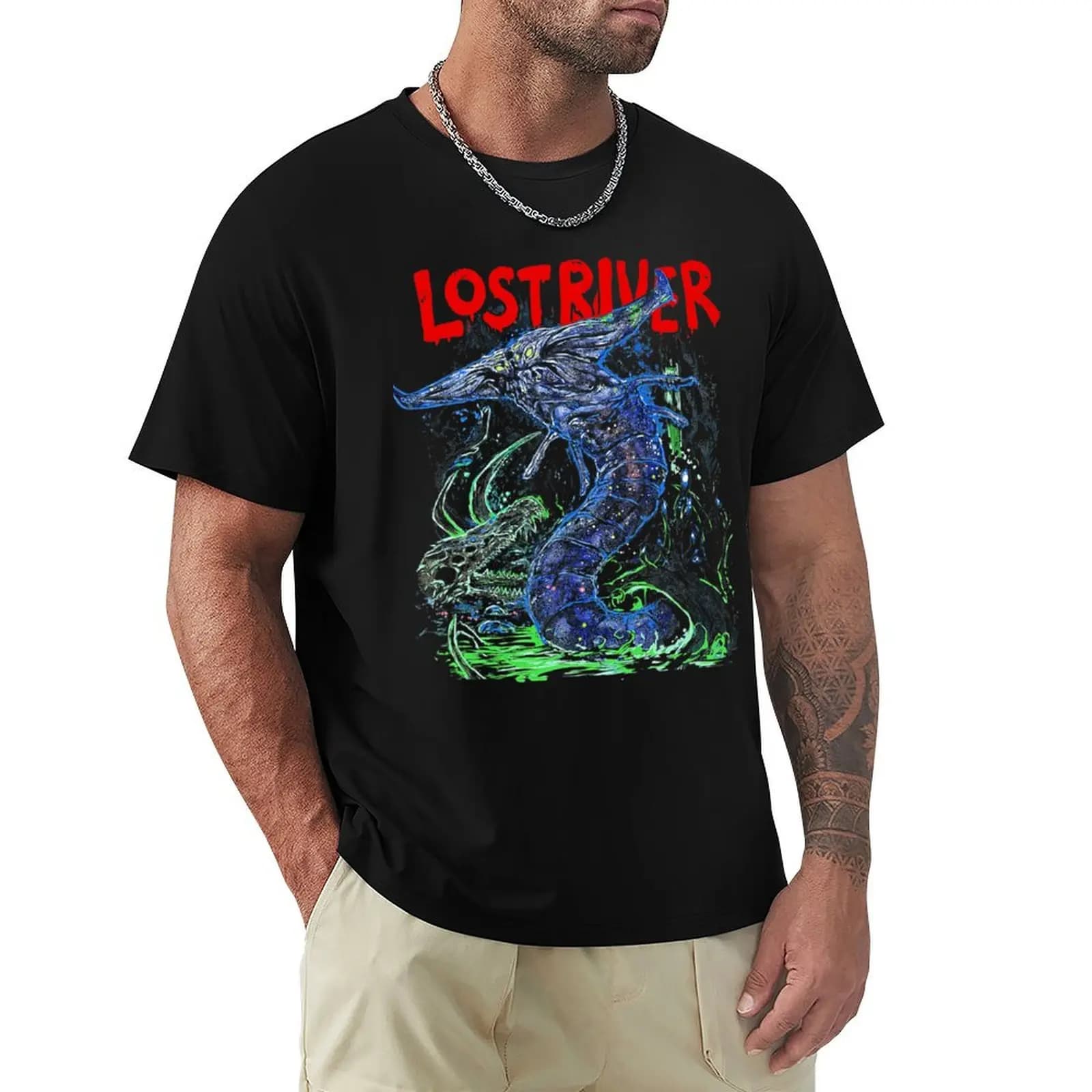 Graphic Subnautica T-Shirt summer top vintage clothes Men's clothing