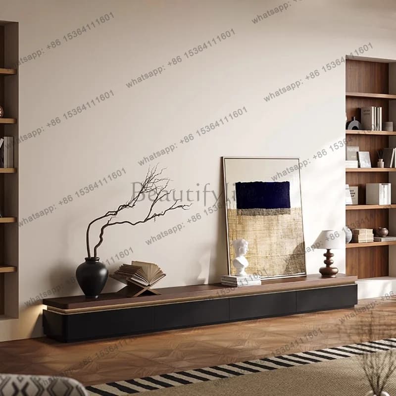 Italian Vintage Tv Cabinet Minimalist Durable Aesthetic Elegant Tv Cabinet Beauty Space saving Meubles De Maison Furniture Home