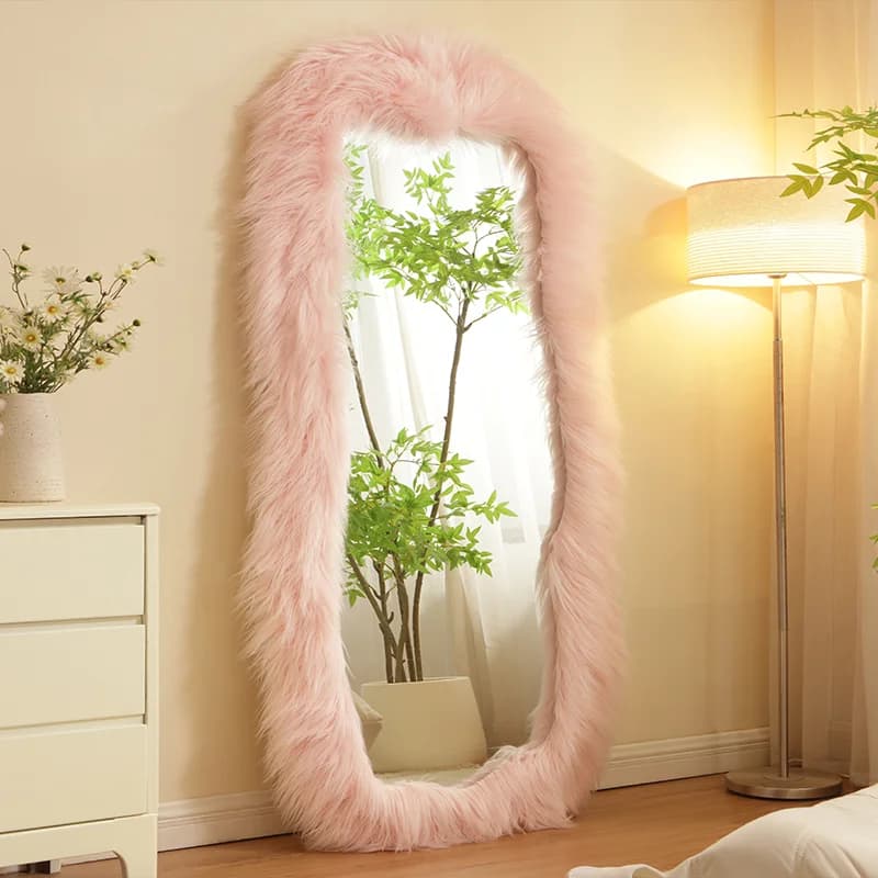 Nordic Cute Long Mirrors Full Body Wall Apartment Square Standing Decorative Mirrors Design Dekoracyjne Lustra Home Decor Items