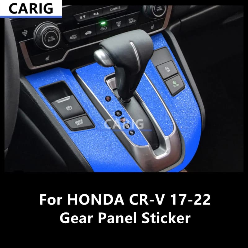 For HONDA CR-V 17-22 Gear Panel Sticker Modified Carbon Fiber Interior Car Protective Film Accessories Modification