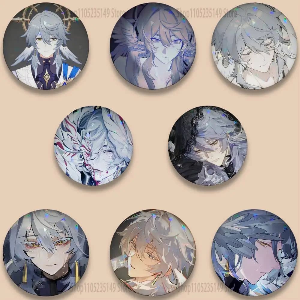 Sunday Game Honkai Star Rail  Badge Stage Brooches on Backpack Clothes Handmade Round Enamel Pins for Jewelry Gift Bag Accessory