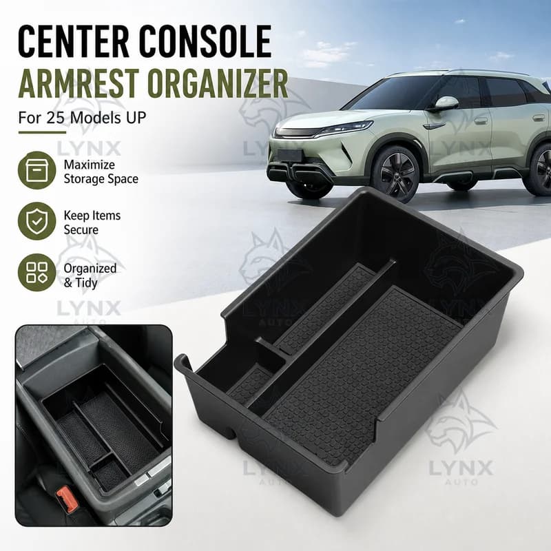 For 25 Models UP Center Console Armrest Storage Box Car Organizer Automotive Accessories Custom Modification Parts