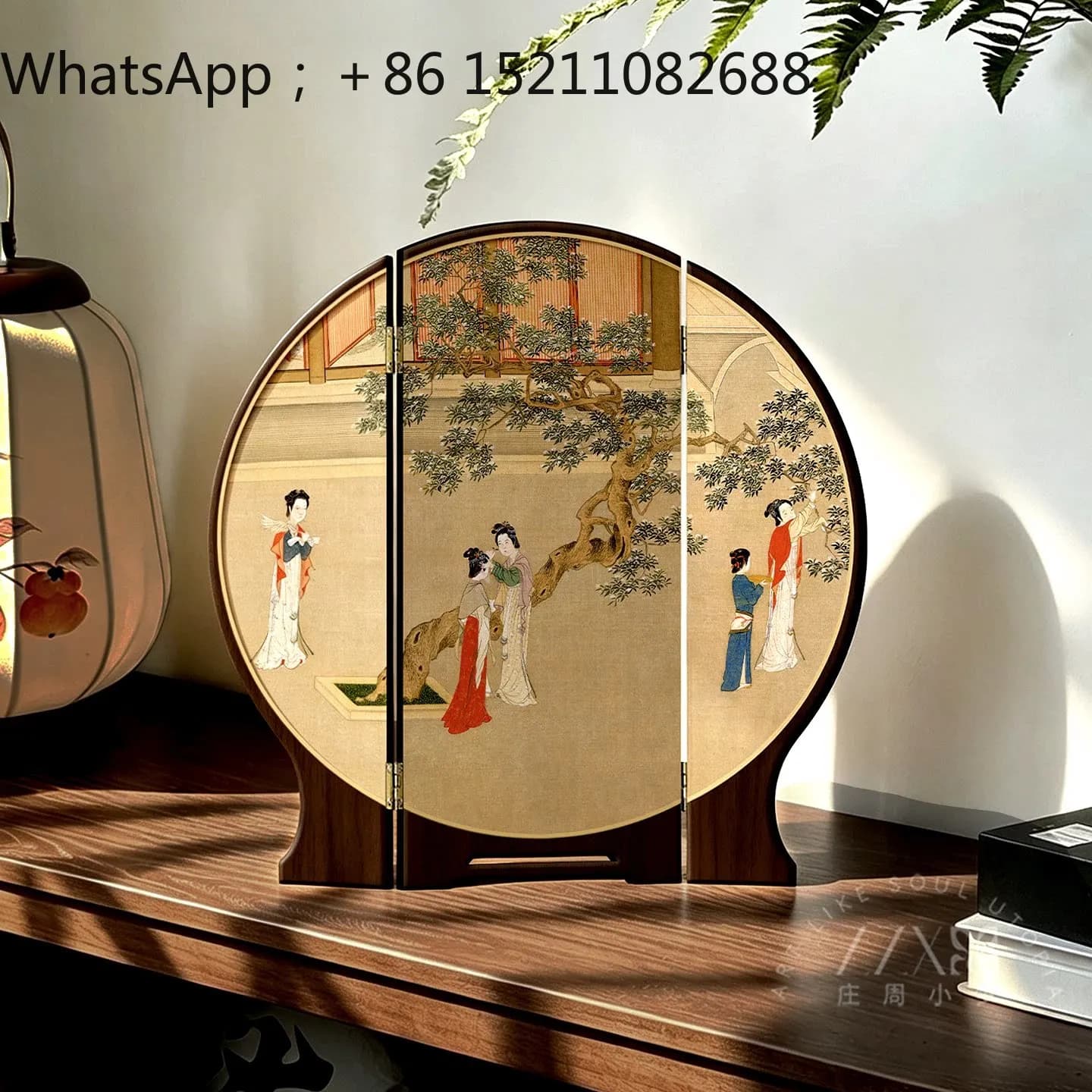 LLY Han Gong Chunxiaotu desktop small screen Song Dynasty aesthetics tea room study high-end ornament