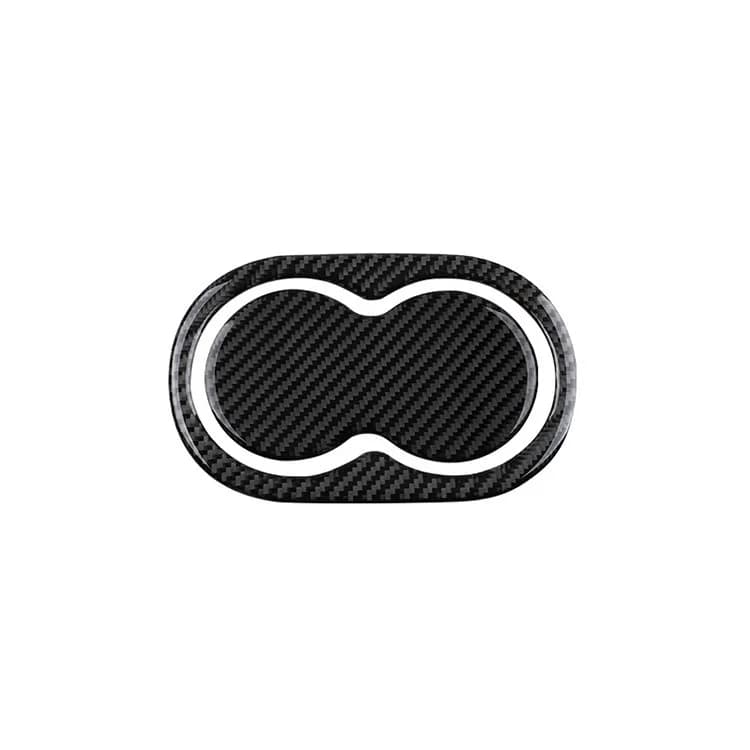 For Dodge Challenger Challenge Carbon Fiber Interior Modification Rear Seat Water Cup Frame Decorative Sticker