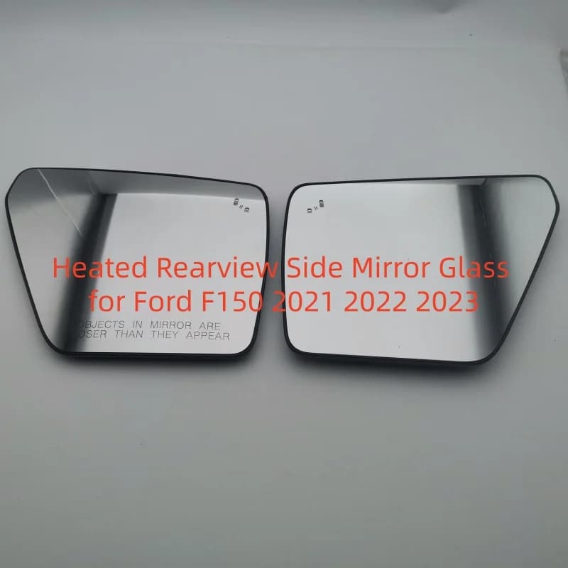 Heated Rearview Side Mirror Glass for Ford F150 2021 2022 2023 Convex Mirrors Blind Spot Warning US Version Car Accessories
