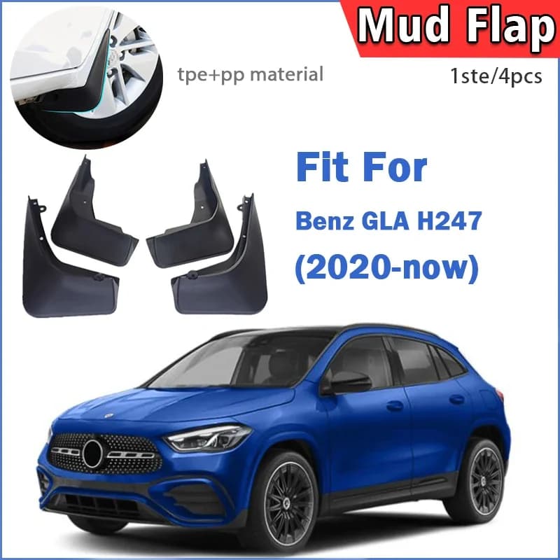2020-2025 FOR Mercedes Benz GLA Class H247 Mud Flap Guards Splash Mudguard Fender Mudflaps Car Accessories Front Rear 4pcs