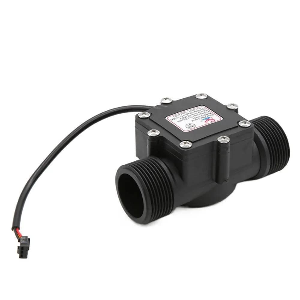 Hall Water Flow Sensor Switch 1.25 Inch Nylon DC4.5-24V 1-120L/min 1.75MPa Flow Meter for Industrial Use Garden Irrigation