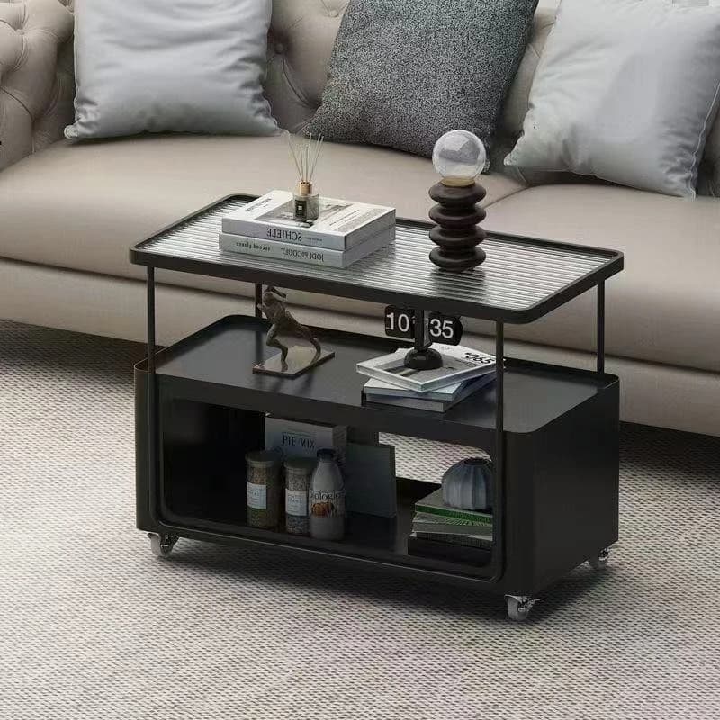 Home use with wheels, mobile coffee table, small living room small apartment, simple tea table, sofa side table, snack cart