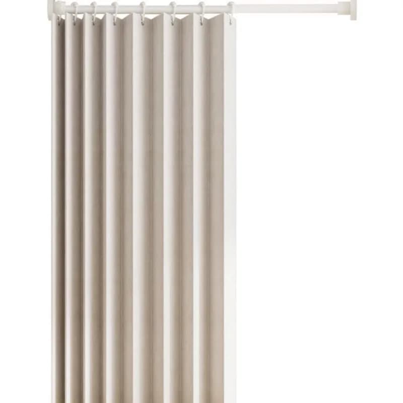 Bathroom waterproof shower curtain set, no punching, invisible folding, magnetic shower partition, hanging curtain, bathroom