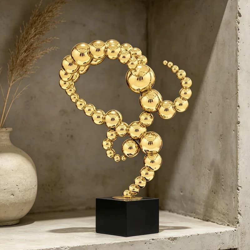 Large Floor Ball Combination - Living Room Entrance Cabinet Model Decor next to High-End TV Cabinet for Room Decoration
