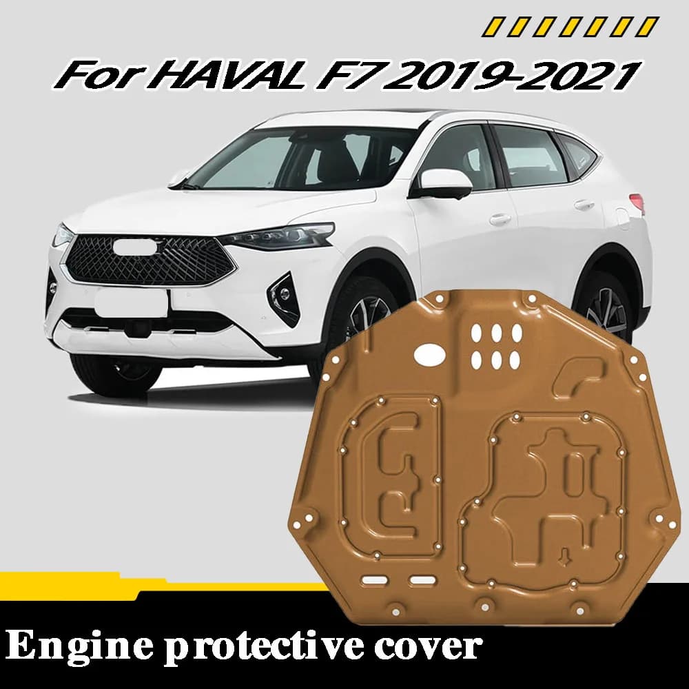 Vehicle - Specific Splash - Proof Durable Sturdy Engine Undercover And Lower Mudguard For HAVAL F7 2019-2021 1.5T 2.0T