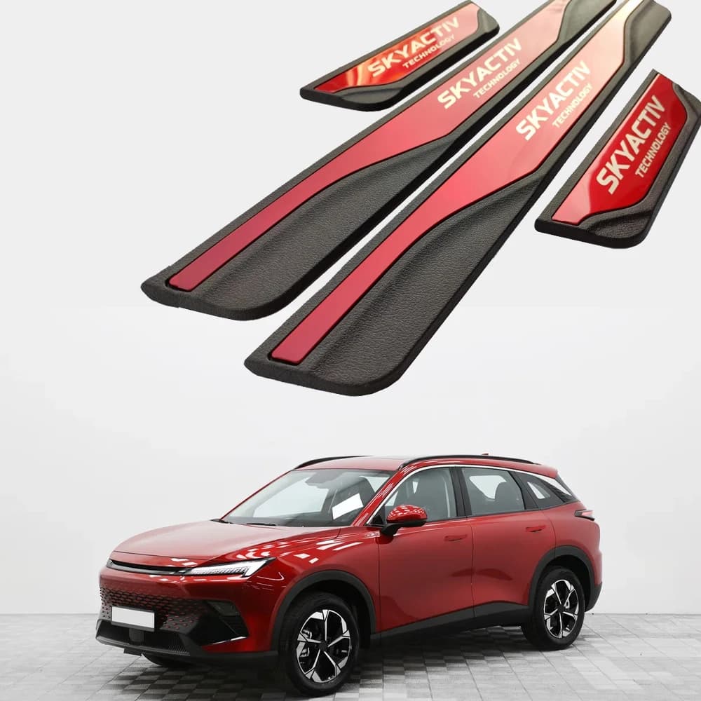 For BAIC X55 Door Sill Cover Car Accessories Anti-Scratch Scuff Plates Guard Protector Trim Stickers 2022 2023 2024 2025