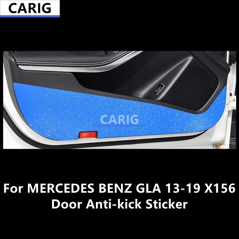 For MERCEDES BENZ GLA 13-19 X156 Door Anti-kick Sticker Modified Carbon Fiber Interior Car Film Accessories Modification