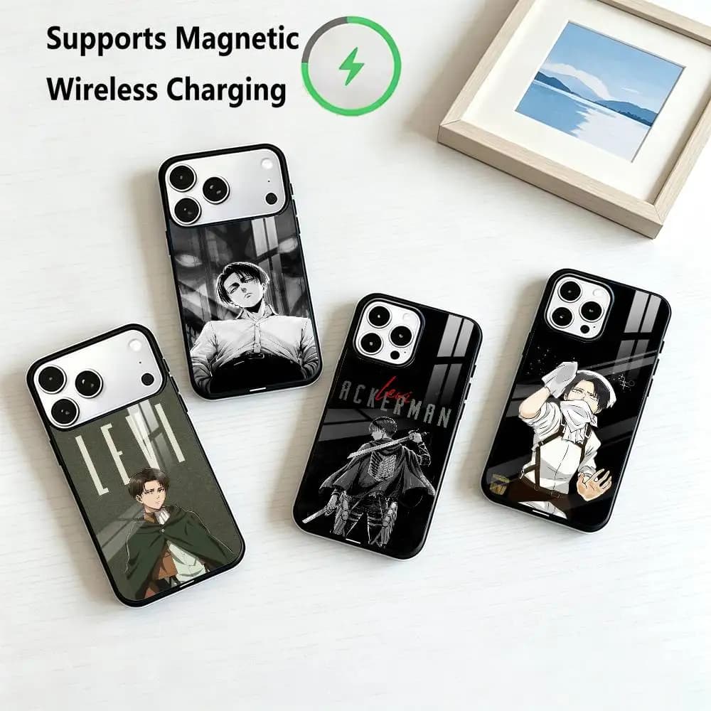 Attack on Titan L-Levi Ackerman  Phone Case For iPhone17,16,15,14,13,12,11 Plus,Pro Supports Magnetic Wireless Charging Gift
