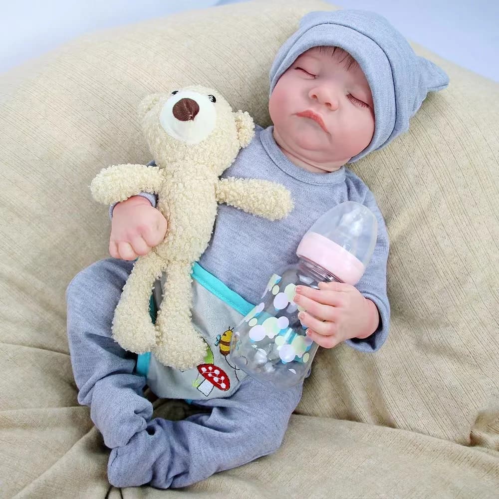 Hot Selling Intelligent 3D Paint Dolls Early Education Sleeping Bathing Appease Baby Reborn Doll Factory