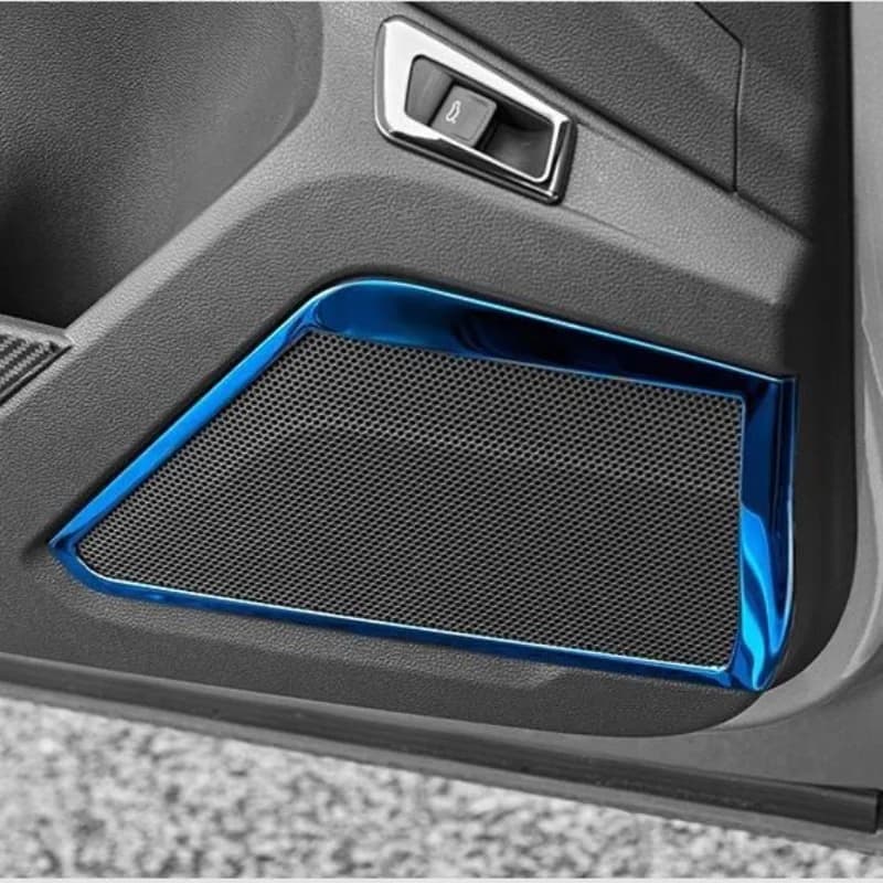 Car Door Detector For Volkswagen VW T-ROC TROC  2018 2019 2020 2021 Inside Audio Speak Sound Cover Ring Circle Lamp Trim