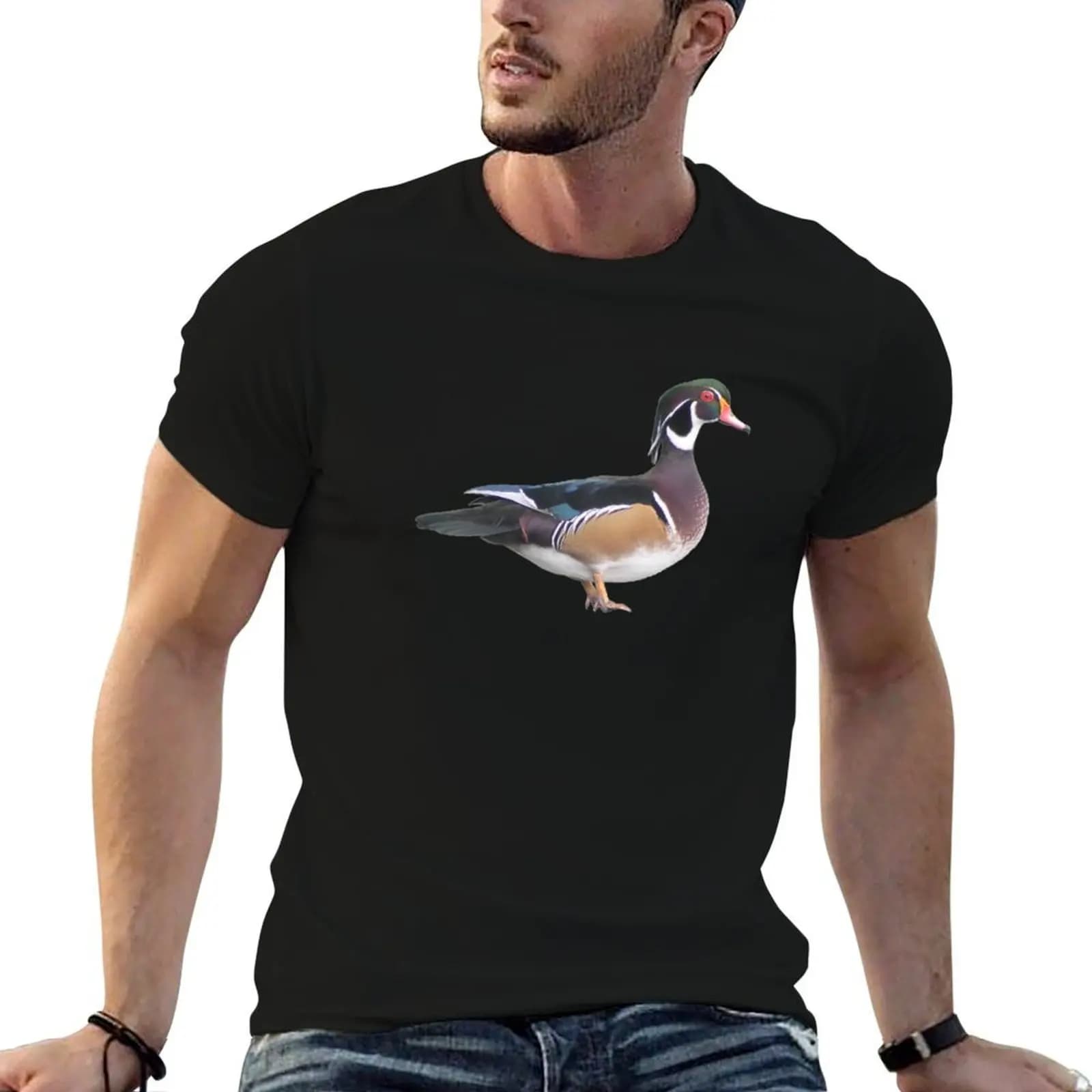 Wood Duck (Basic/Natural) T-Shirt summer shirt shirts graphic tees mens vintage t shirts