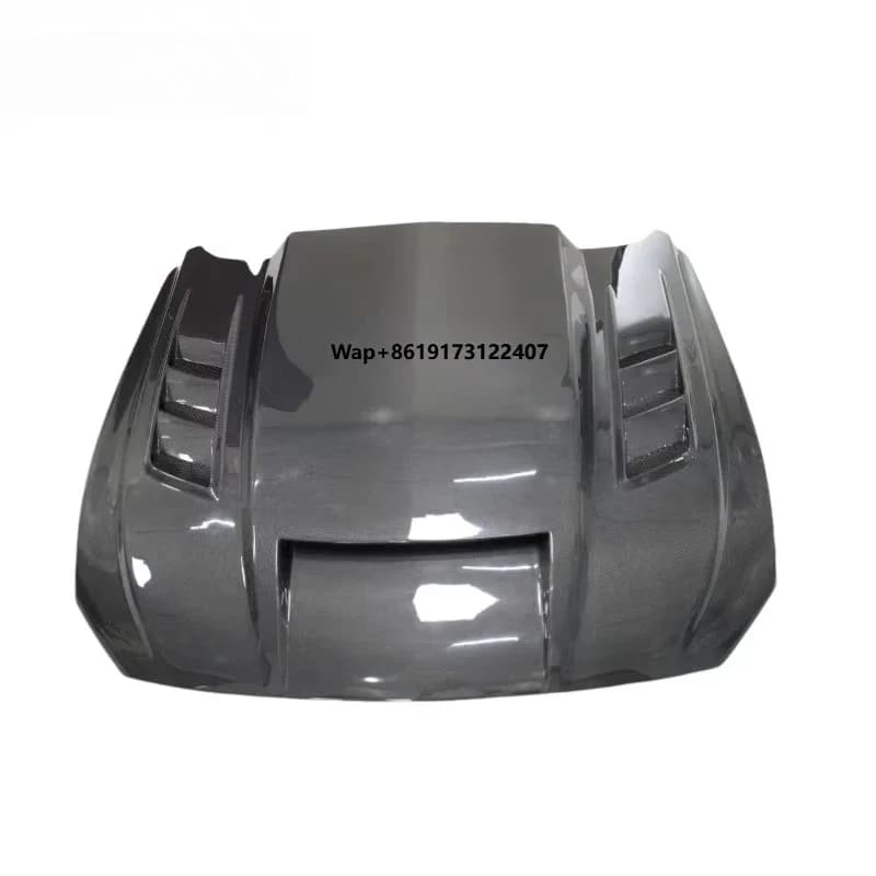 High Glossy Tf Style New Carbon Fiber Front Engine Bonnet Lid Car Hood For Mustang 18-23