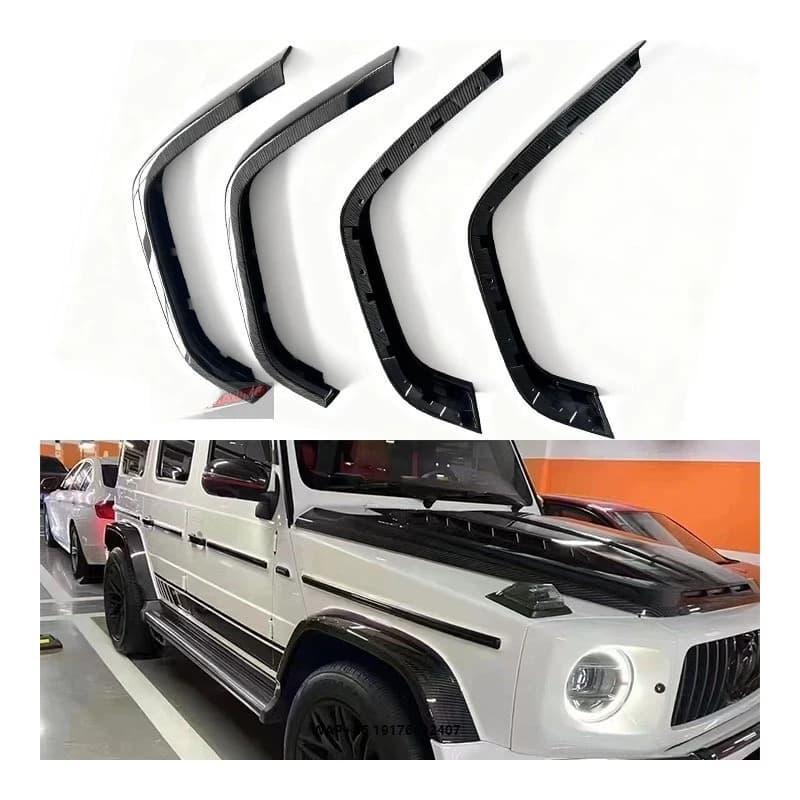 Yaochi Factory OEM New for G-Class W464 W463A 2019- Dry Carbon Fiber Rocket Style Wheel Arch Trim