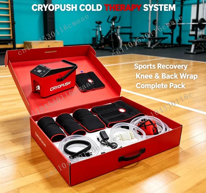 Reusable Full‑Leg Knee Cryo Compression Cuff Kit Hot Cold Circulation Therapy Machine For Muscle Joint Injury Rehabilitation